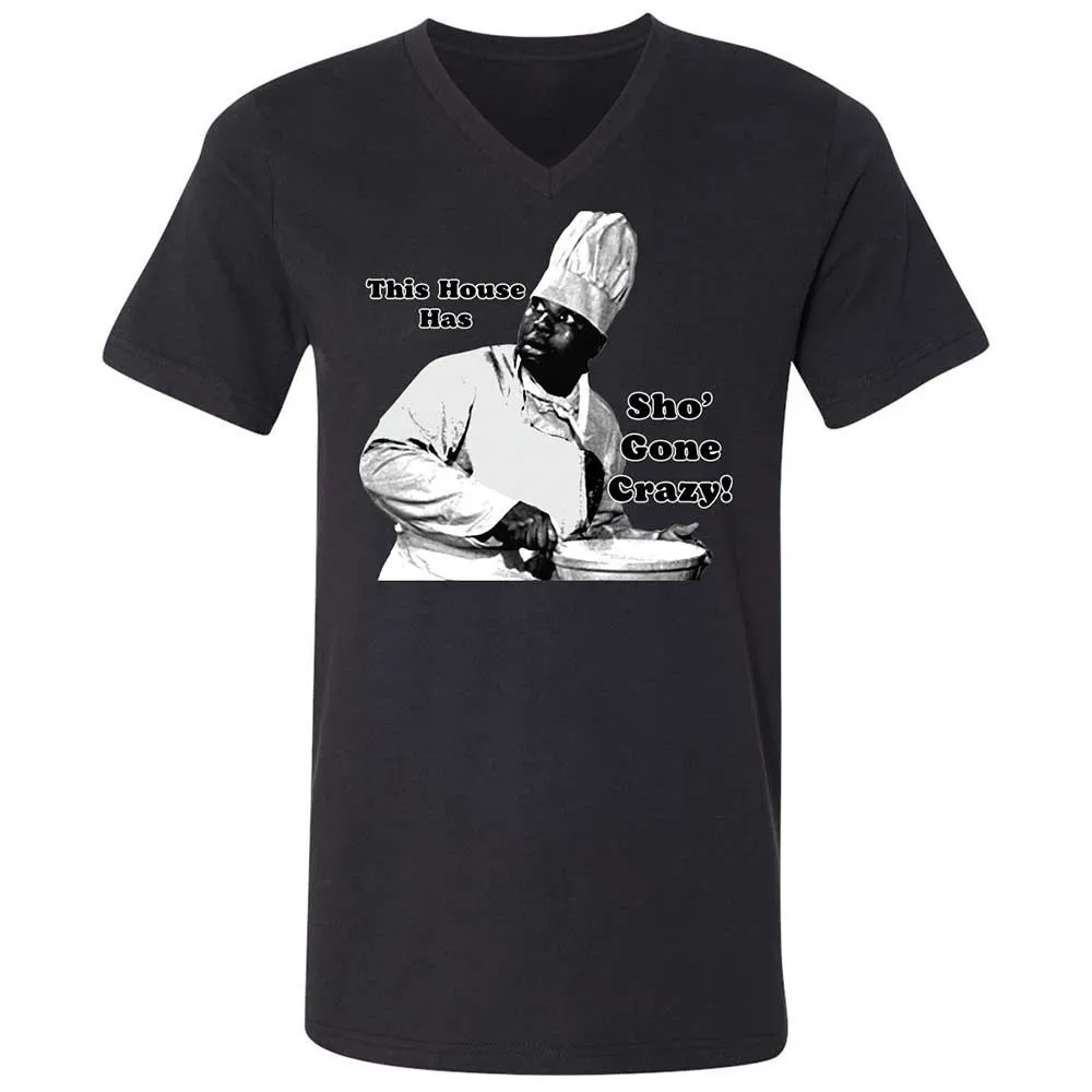Unisex V-Neck T-Shirt - D2QFEQRA - Black - 11