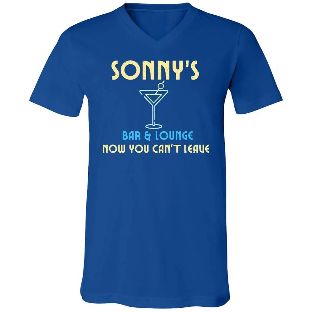 Unisex V-Neck T-Shirt - D1MRVXEQ - True Royal - 4