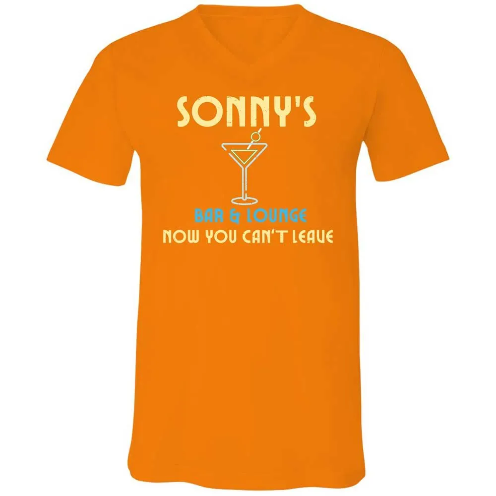 Unisex V-Neck T-Shirt - D1MRVXEQ - Orange - 12