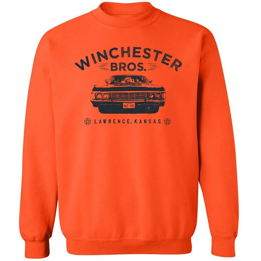 Classic Unisex Sweatshirt - 5H33U7FQ - Orange - 12