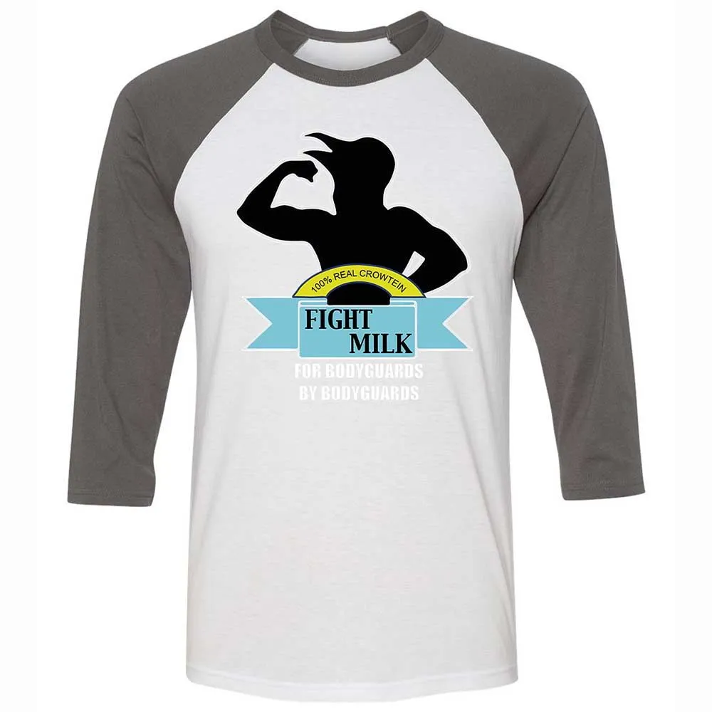 Unisex 3/4 Baseball Tee - BPUFR4Y1 - White/Asphalt - 2