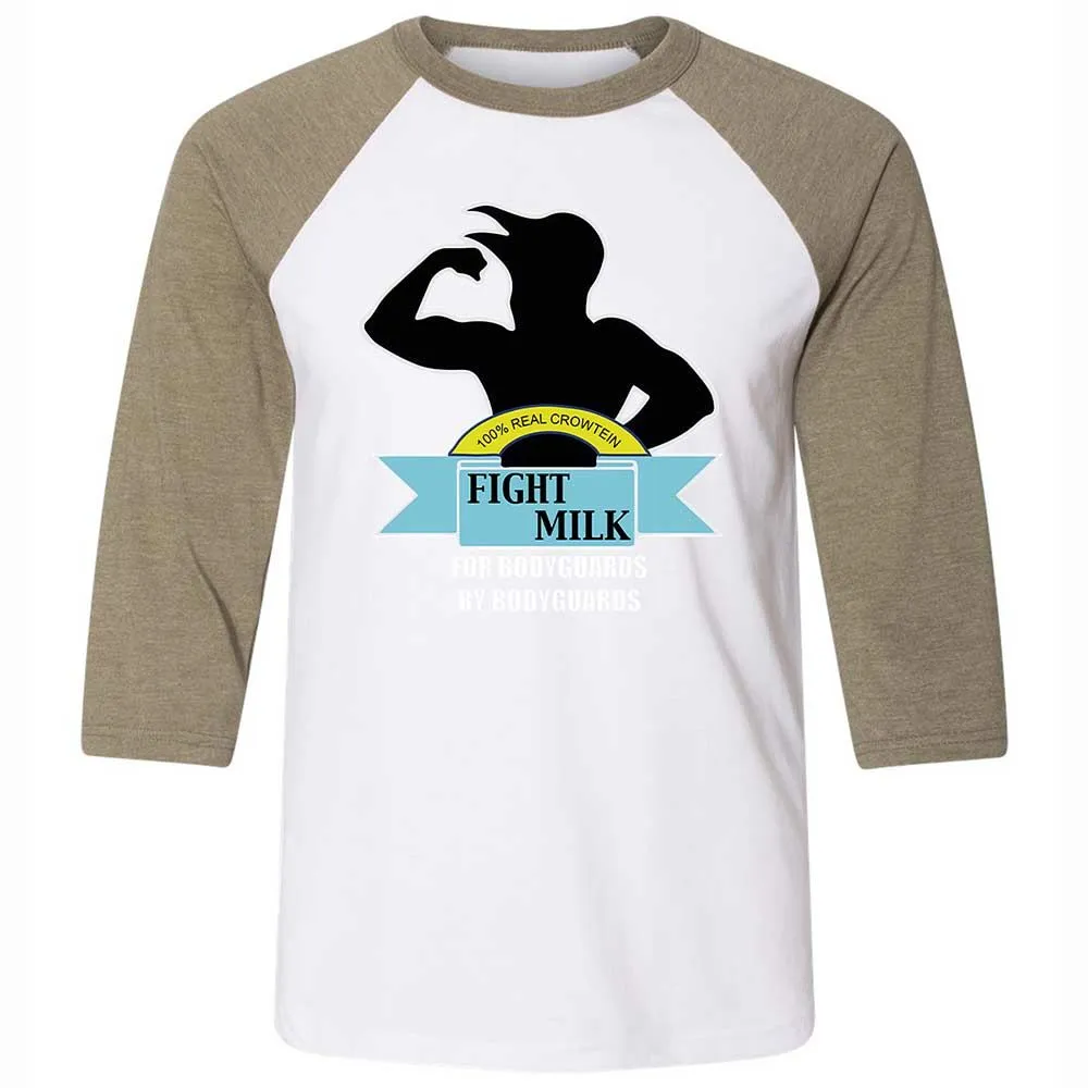 Unisex 3/4 Baseball Tee - BPUFR4Y1 - White/Heather Olive - 4