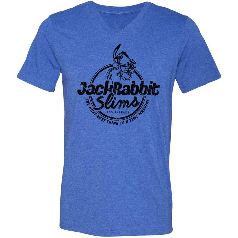 Unisex V-Neck T-Shirt - SC3R2A4D - Heather True Royal - 4