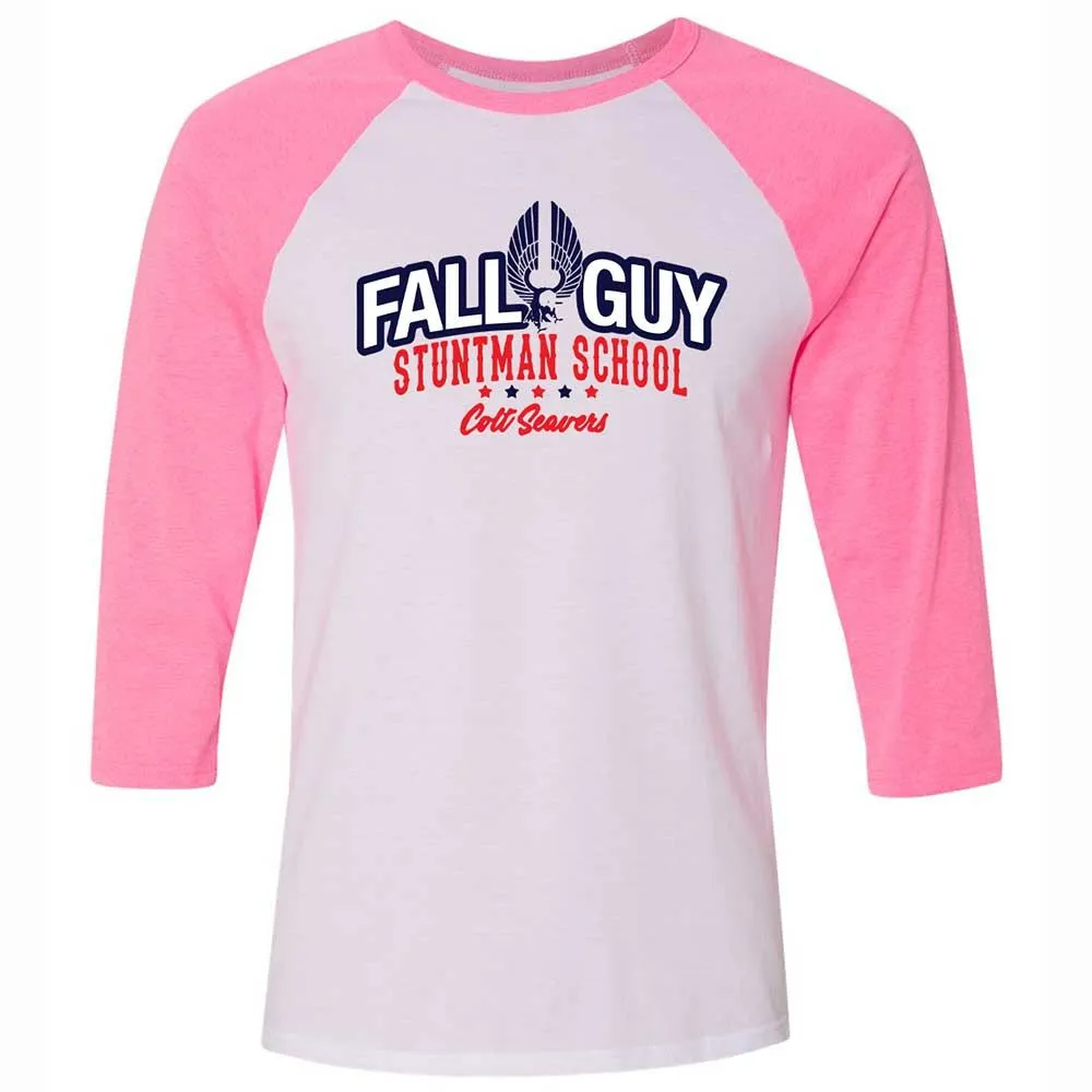 Unisex 3/4 Baseball Tee - N1XDYFEF - White/Neon Pink - 12