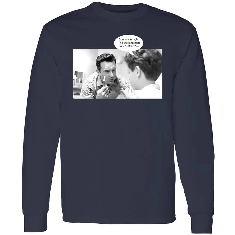 Long Sleeve T-Shirt - YGGLE5KP - Navy - 2