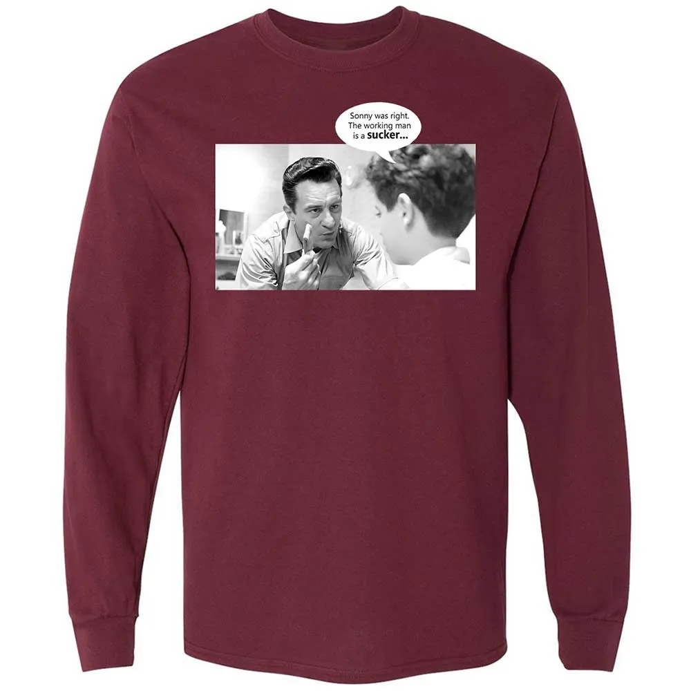 Long Sleeve T-Shirt - YGGLE5KP - Maroon - 6
