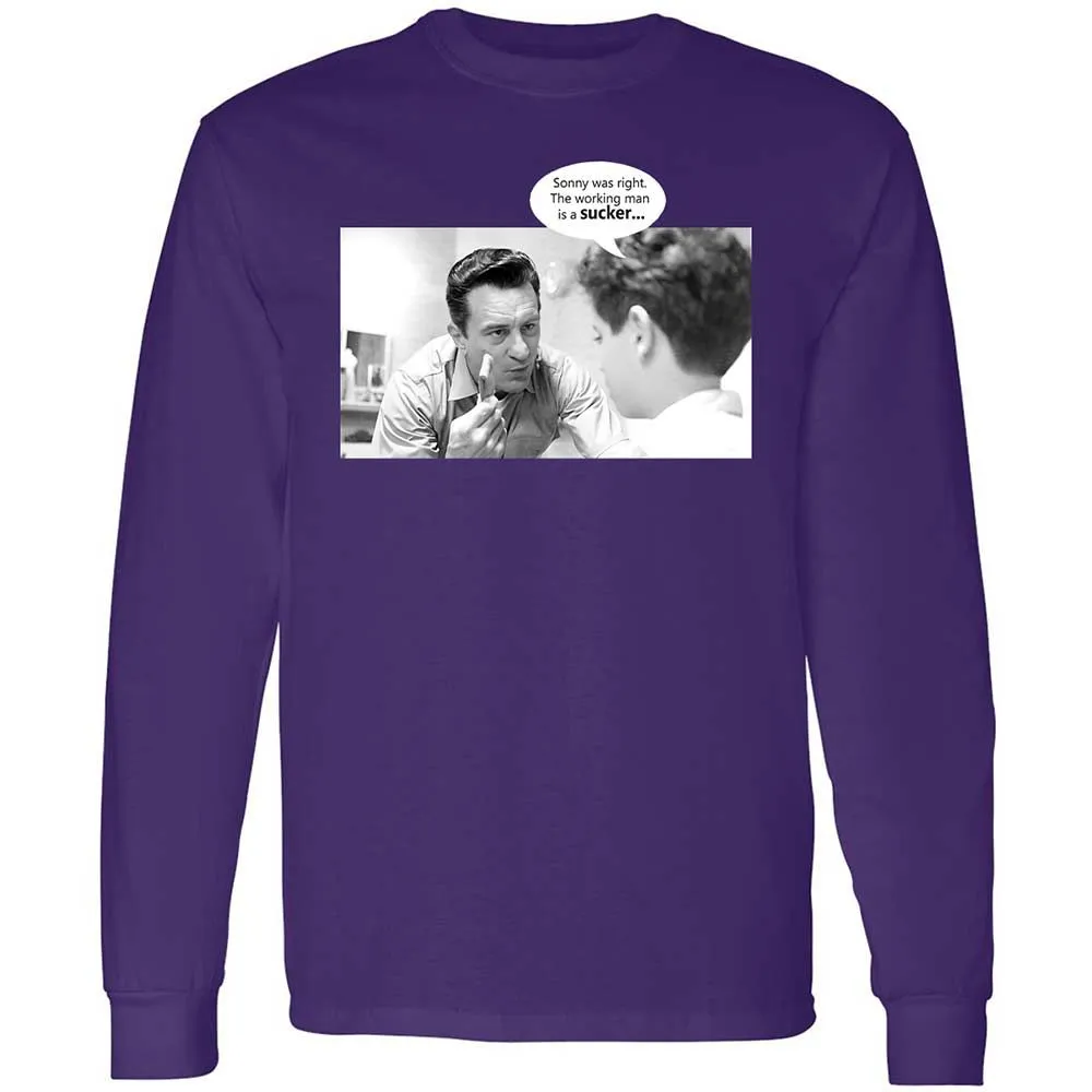 Long Sleeve T-Shirt - YGGLE5KP - Purple - 12
