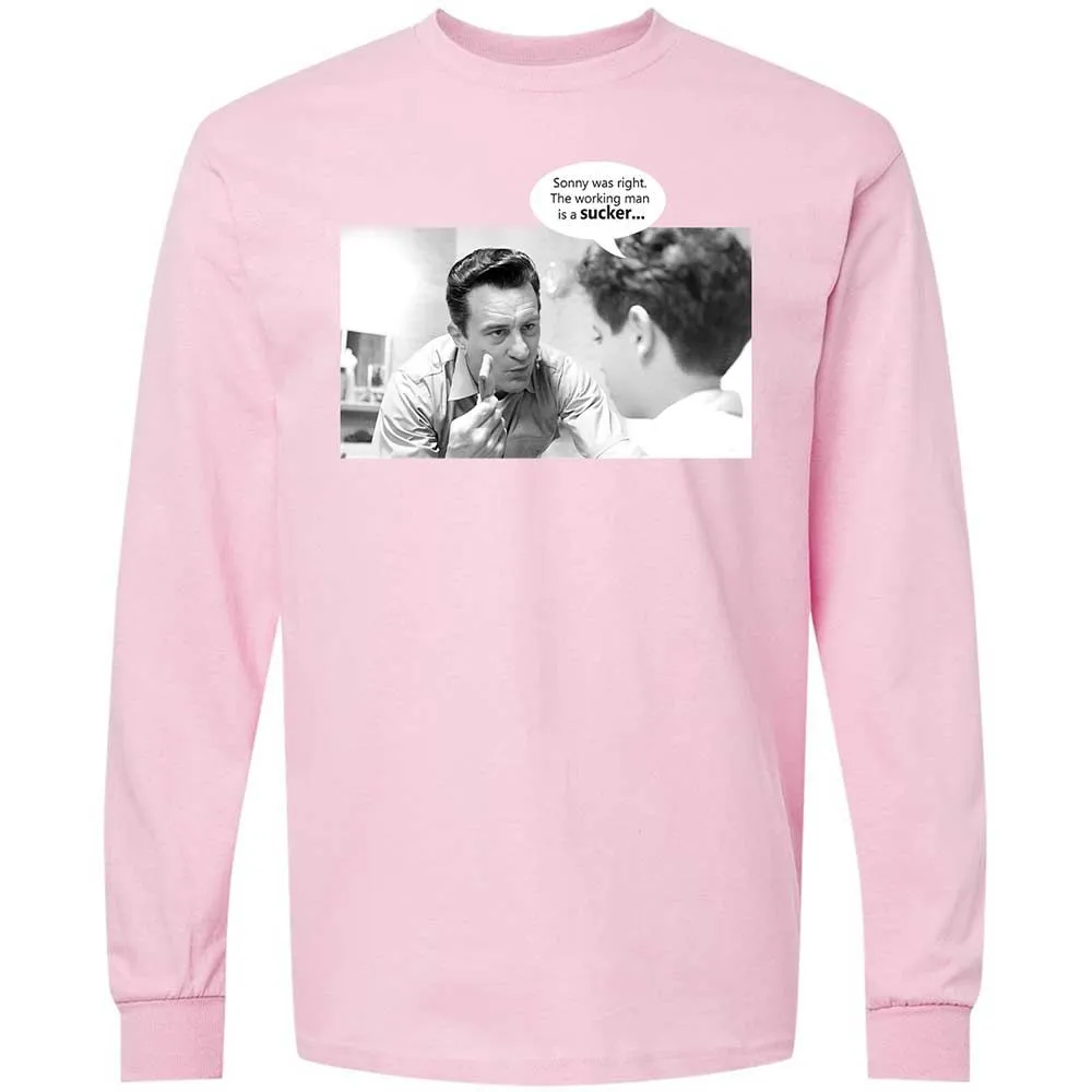 Long Sleeve T-Shirt - YGGLE5KP - Light Pink - 16