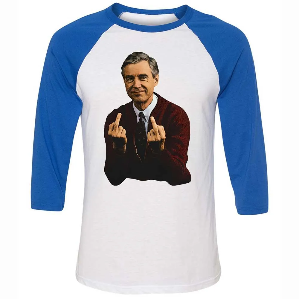 Unisex 3/4 Baseball Tee - ETKE67LB - White/True Royal - 10