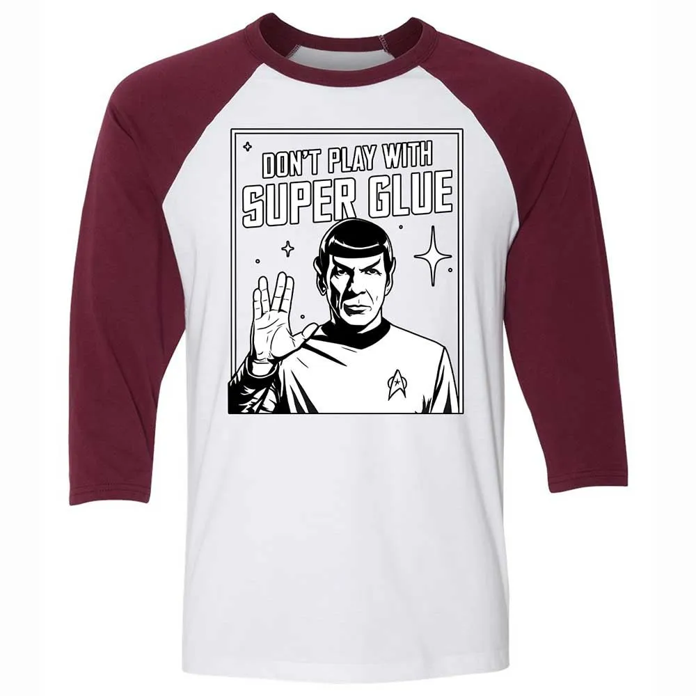 Unisex 3/4 Baseball Tee - BQHC8QQZ - White/Maroon - 7