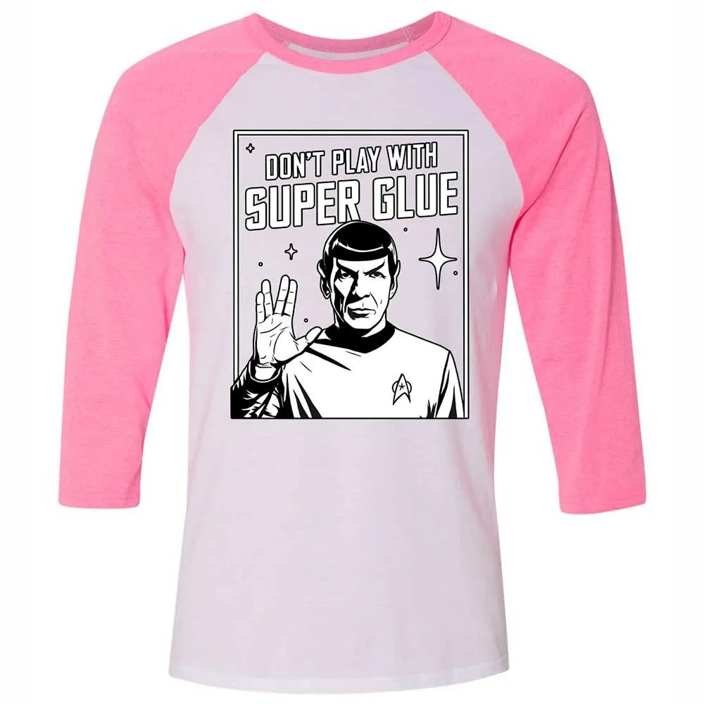 Unisex 3/4 Baseball Tee - BQHC8QQZ - White/Neon Pink - 12
