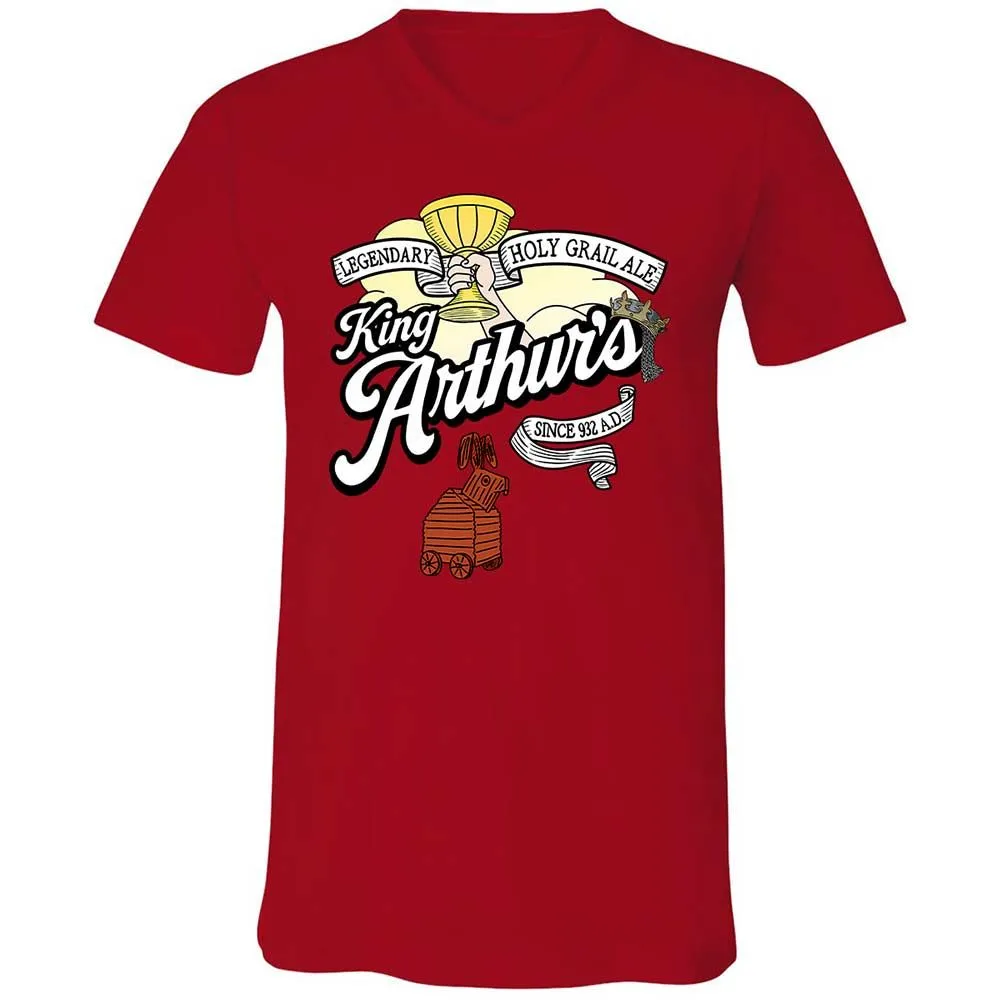 Unisex V-Neck T-Shirt - L9RJ9SG1 - Red - 5