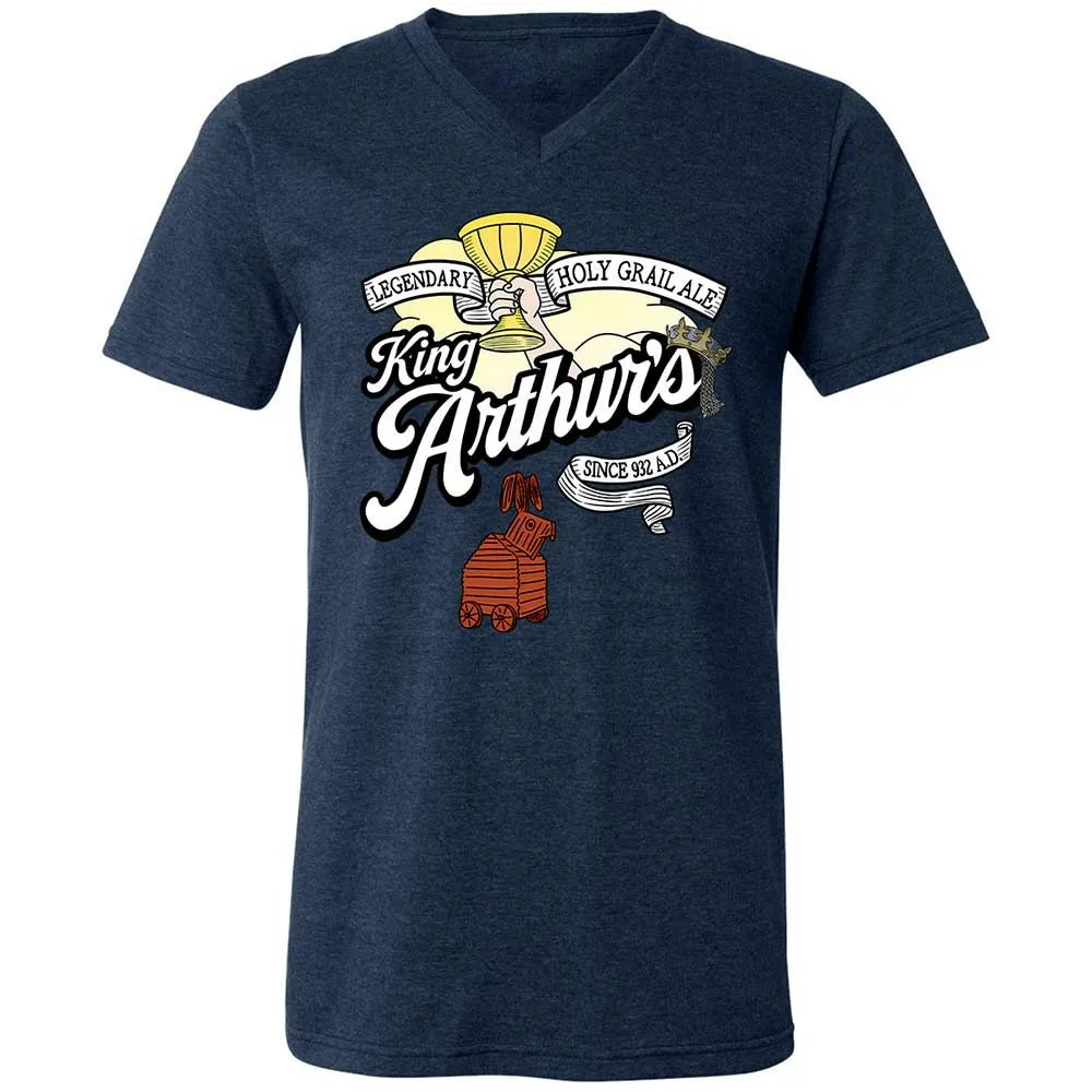 Unisex V-Neck T-Shirt - L9RJ9SG1 - Heather Navy - 13