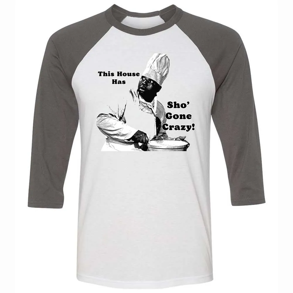Unisex 3/4 Baseball Tee - W4GHLUBT - White/Asphalt - 2