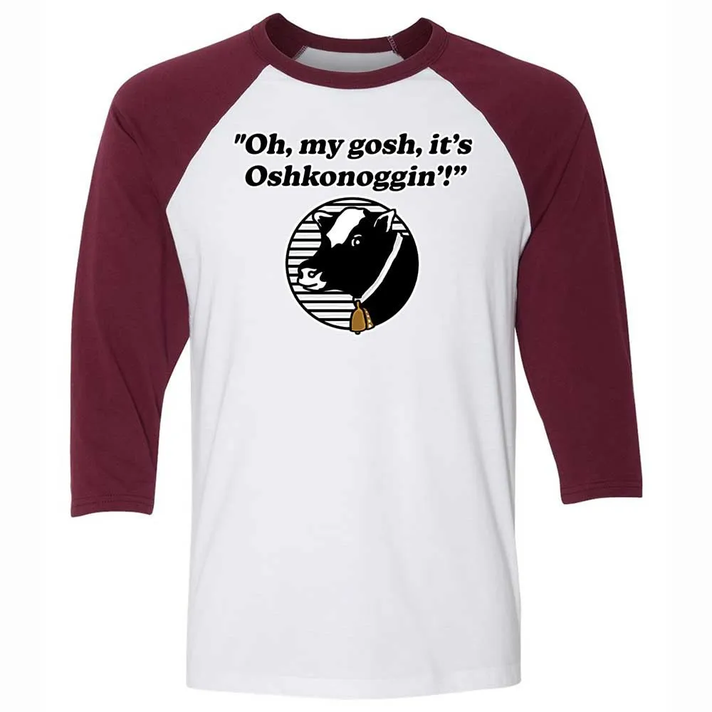 Unisex 3/4 Baseball Tee - PN9DQE4U - White/Maroon - 7