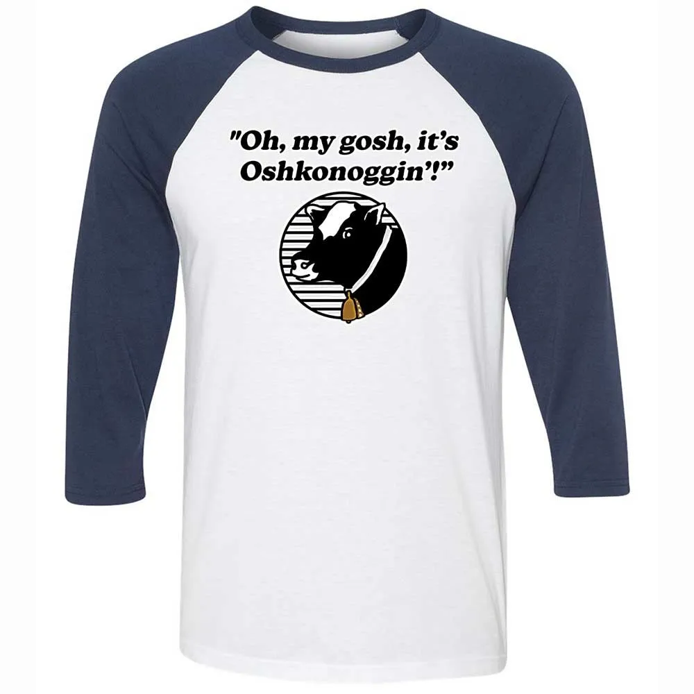 Unisex 3/4 Baseball Tee - PN9DQE4U - White/Navy - 8