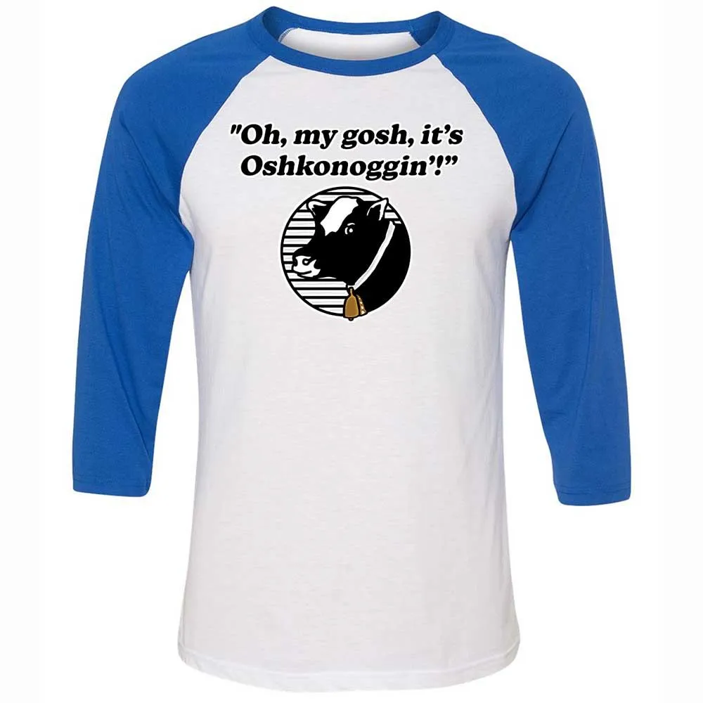 Unisex 3/4 Baseball Tee - PN9DQE4U - White/True Royal - 10