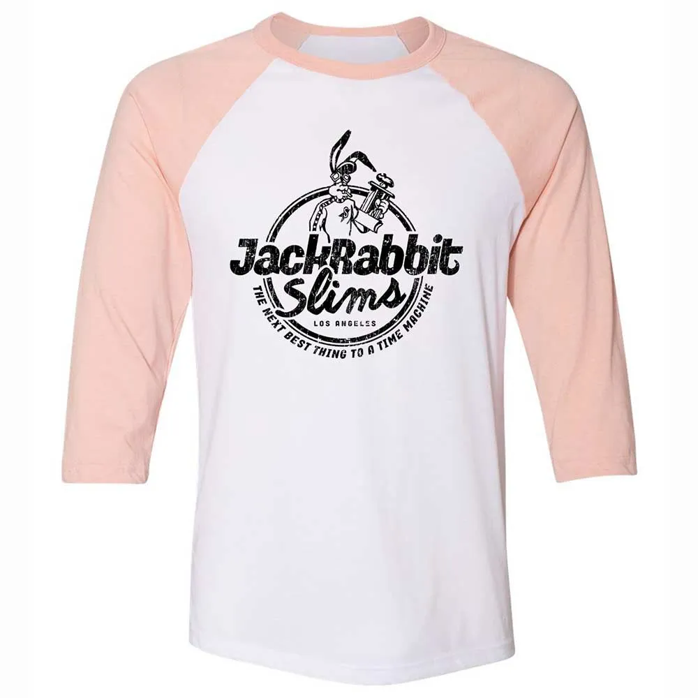Unisex 3/4 Baseball Tee - 3NT1CXHC - White/Heather Peach - 5