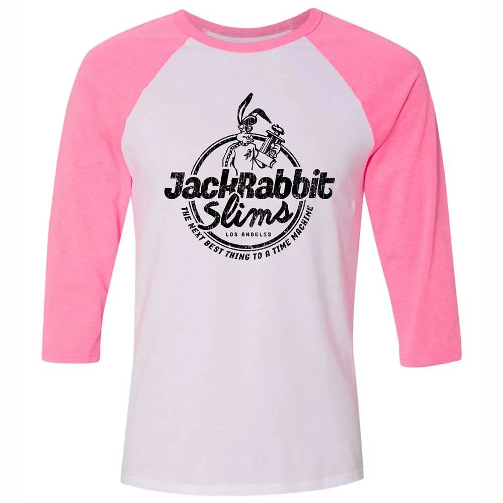 Unisex 3/4 Baseball Tee - 3NT1CXHC - White/Neon Pink - 12