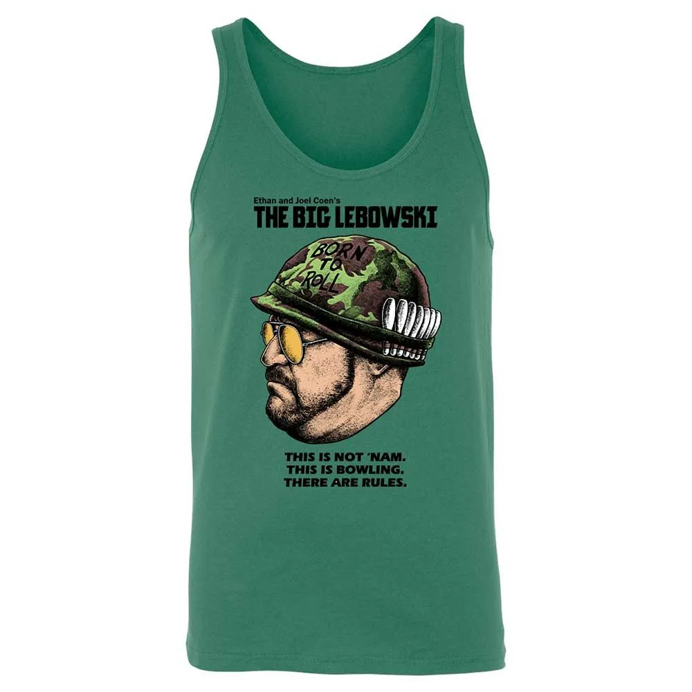 Unisex Jersey Tank - White - Kelly - 6