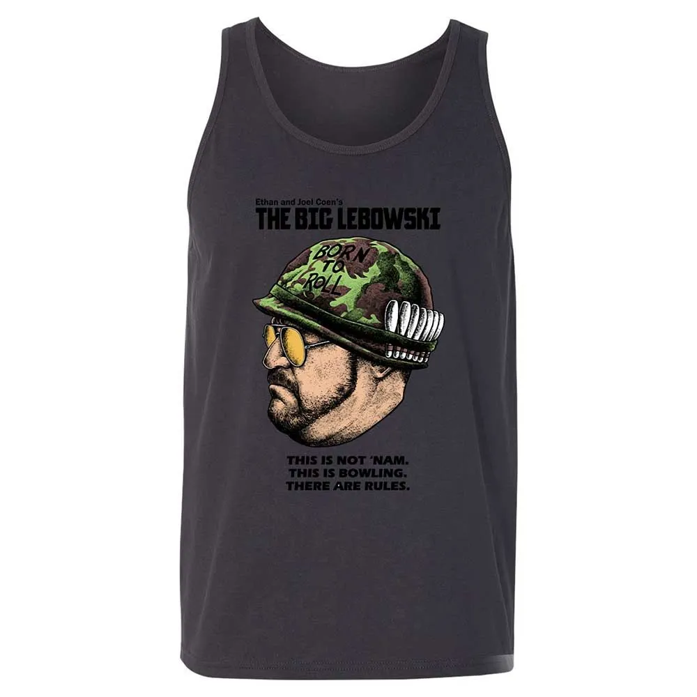 Unisex Jersey Tank - White - Dark Grey - 9