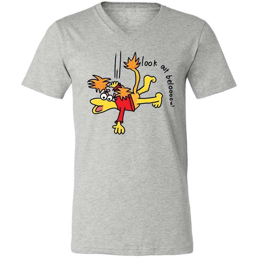 Unisex V-Neck T-Shirt - AL9FUKSR - Athletic Heather - 2
