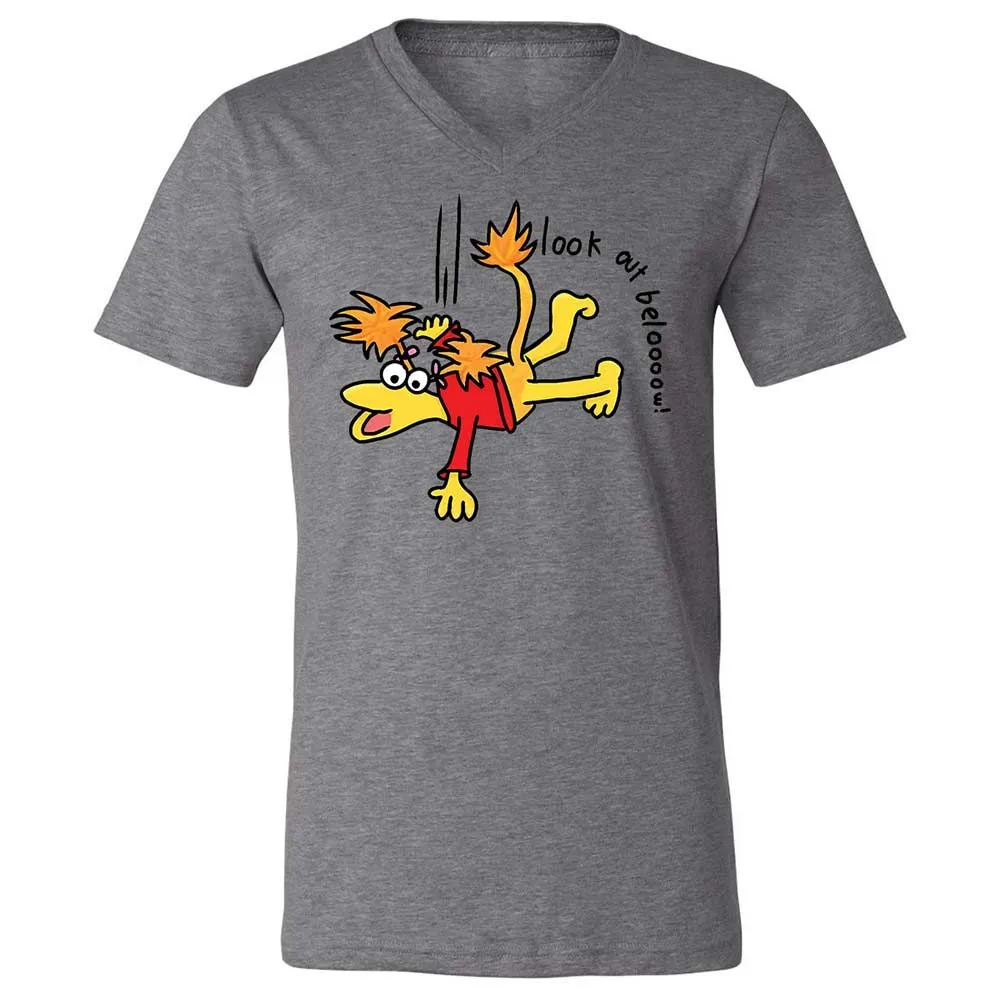 Unisex V-Neck T-Shirt - AL9FUKSR - Deep Heather - 9