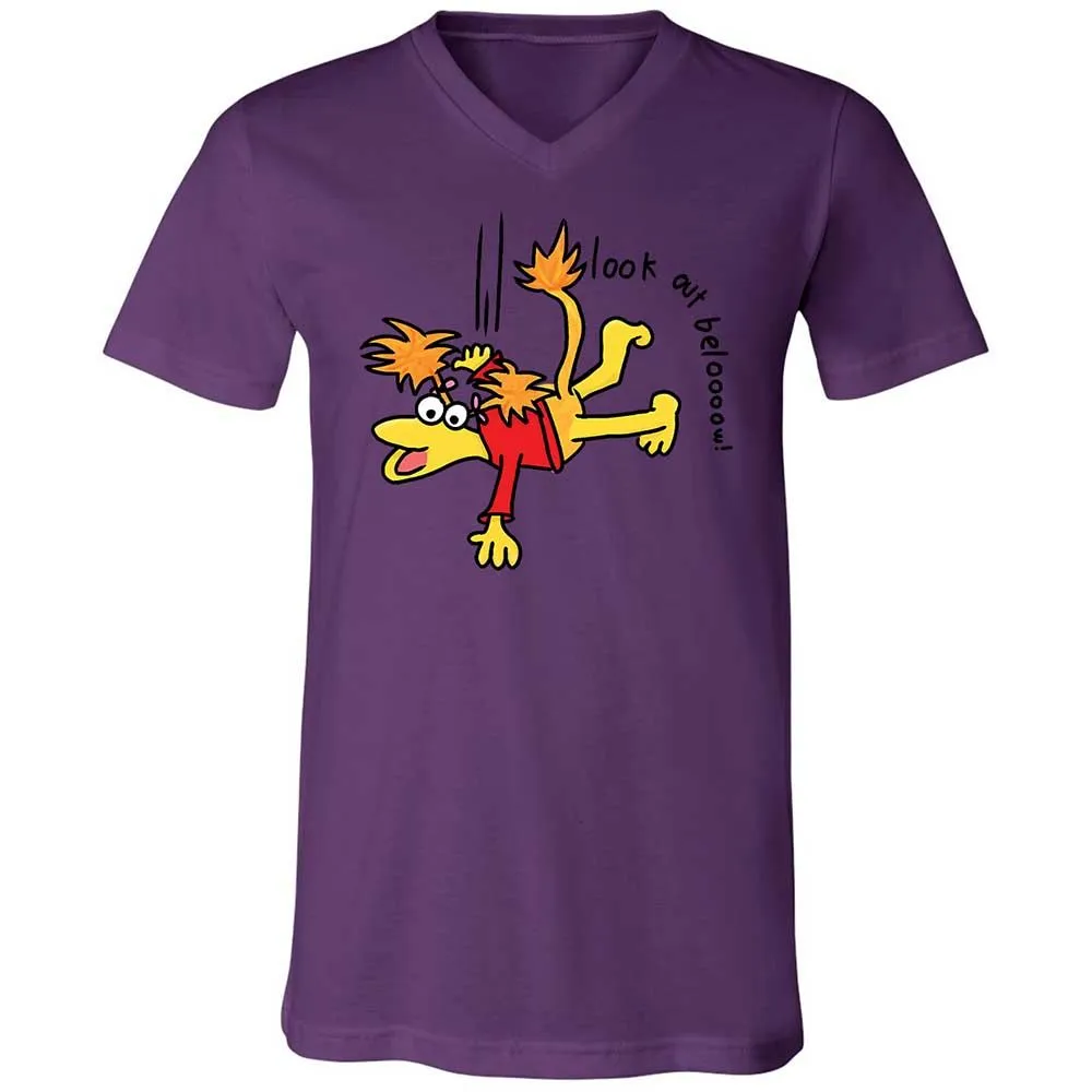 Unisex V-Neck T-Shirt - AL9FUKSR - Team Purple - 10