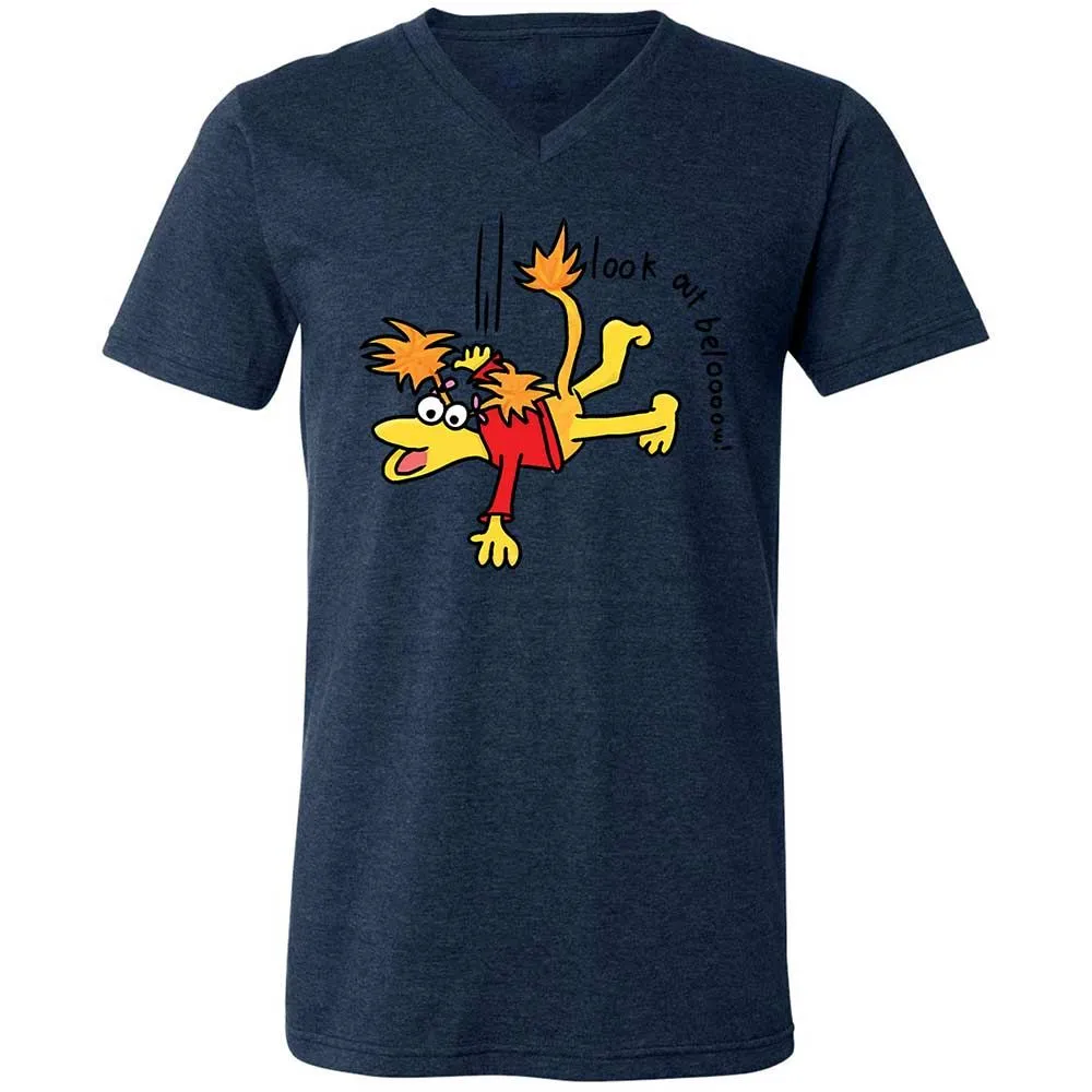 Unisex V-Neck T-Shirt - AL9FUKSR - Heather Navy - 13