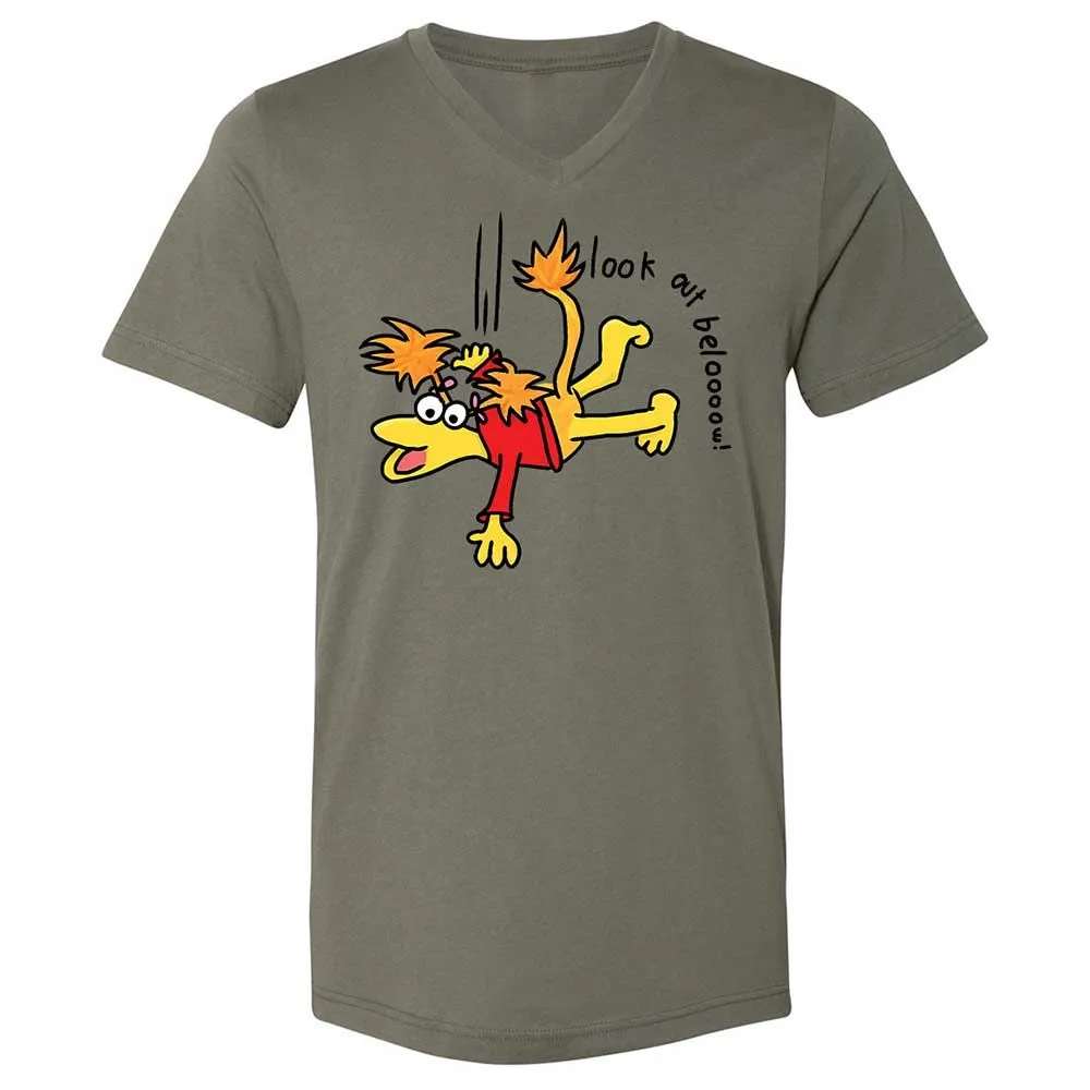 Unisex V-Neck T-Shirt - AL9FUKSR - Military Green - 15