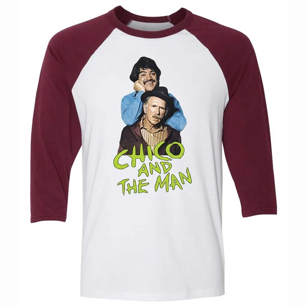 Unisex 3/4 Baseball Tee - L1QBV6SX - White/Maroon - 7