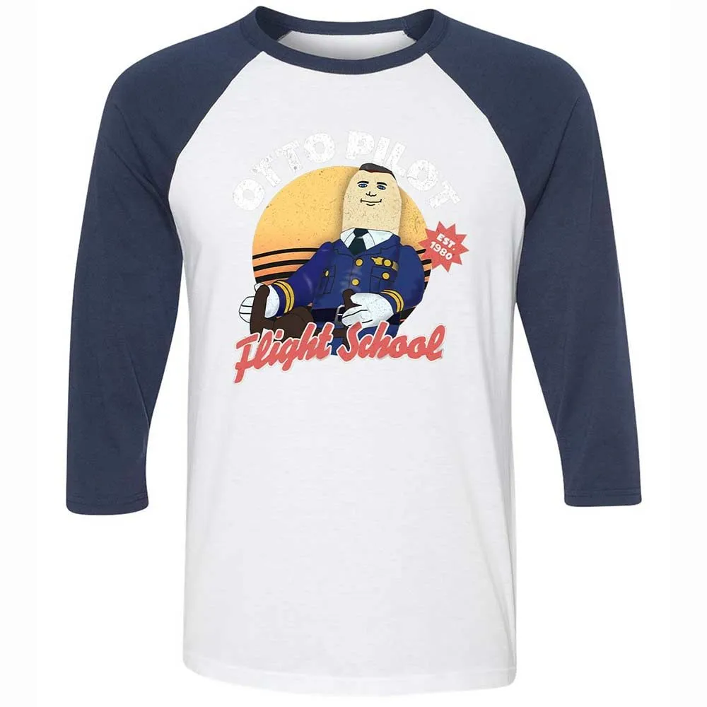 Unisex 3/4 Baseball Tee - WBYCPCYL - White/Navy - 8