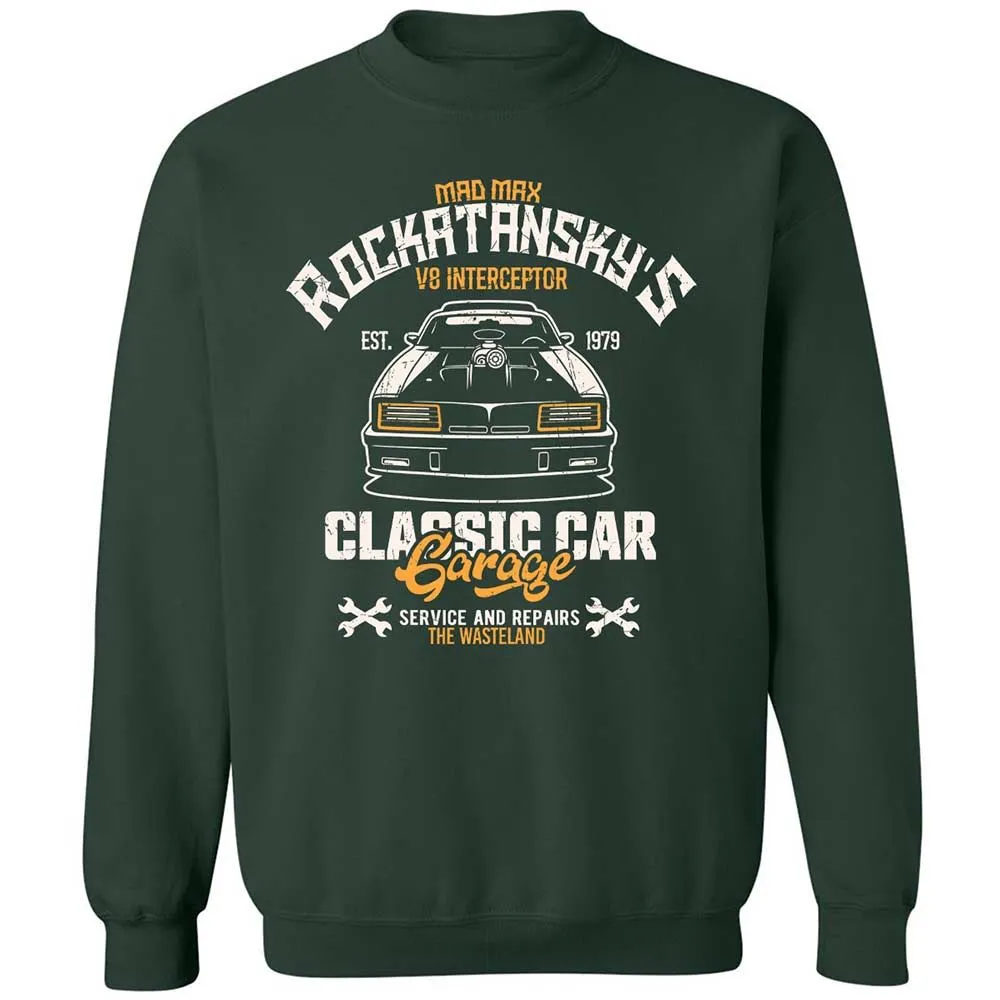 Classic Unisex Sweatshirt - LRQ6Q44V - Forest Green - 5