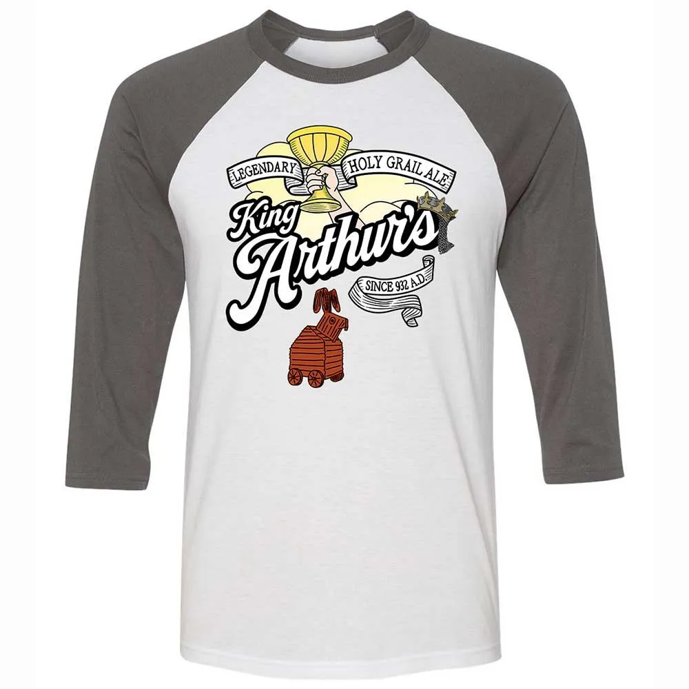 Unisex 3/4 Baseball Tee - QUXLPQDA - White/Asphalt - 2