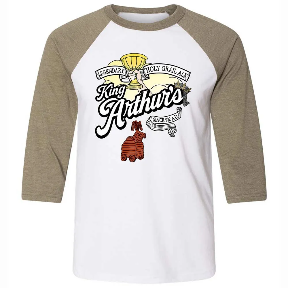 Unisex 3/4 Baseball Tee - QUXLPQDA - White/Heather Olive - 4