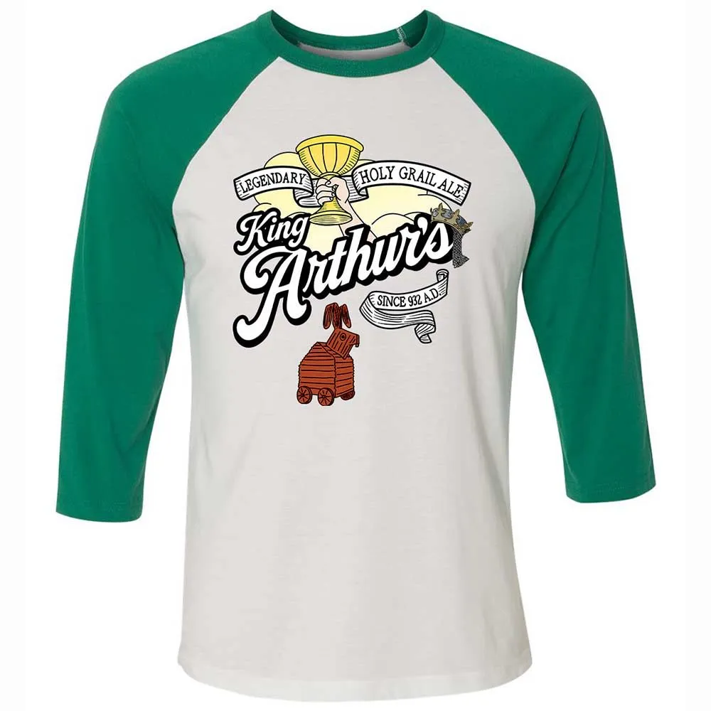 Unisex 3/4 Baseball Tee - QUXLPQDA - White/Kelly - 6