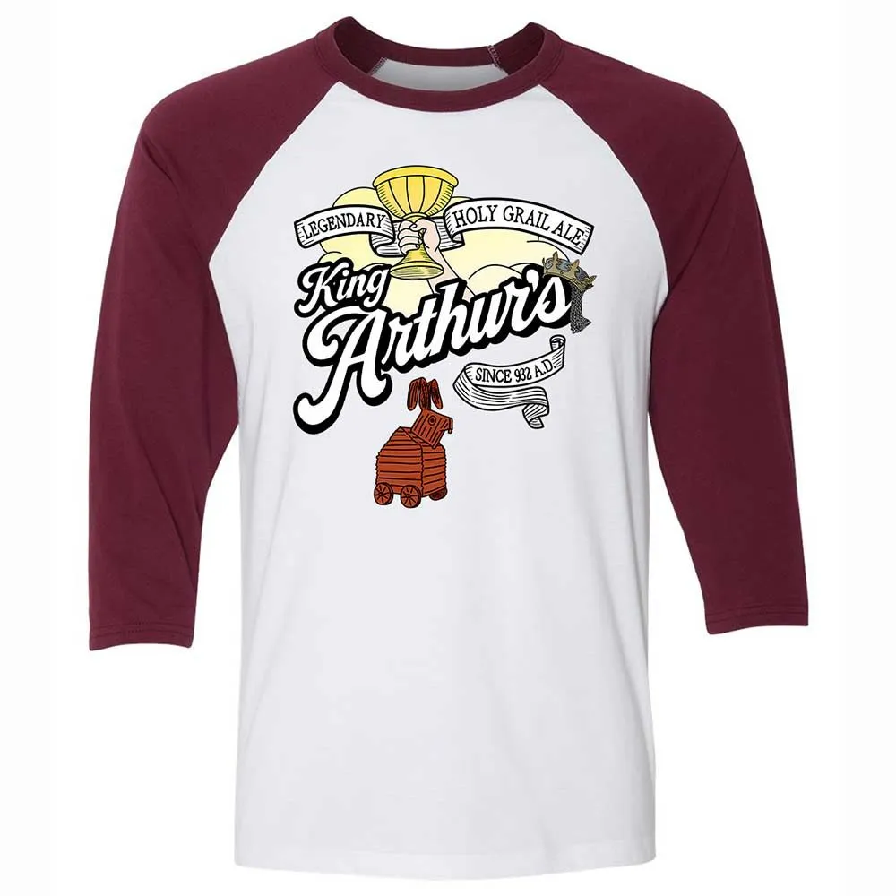 Unisex 3/4 Baseball Tee - QUXLPQDA - White/Maroon - 7