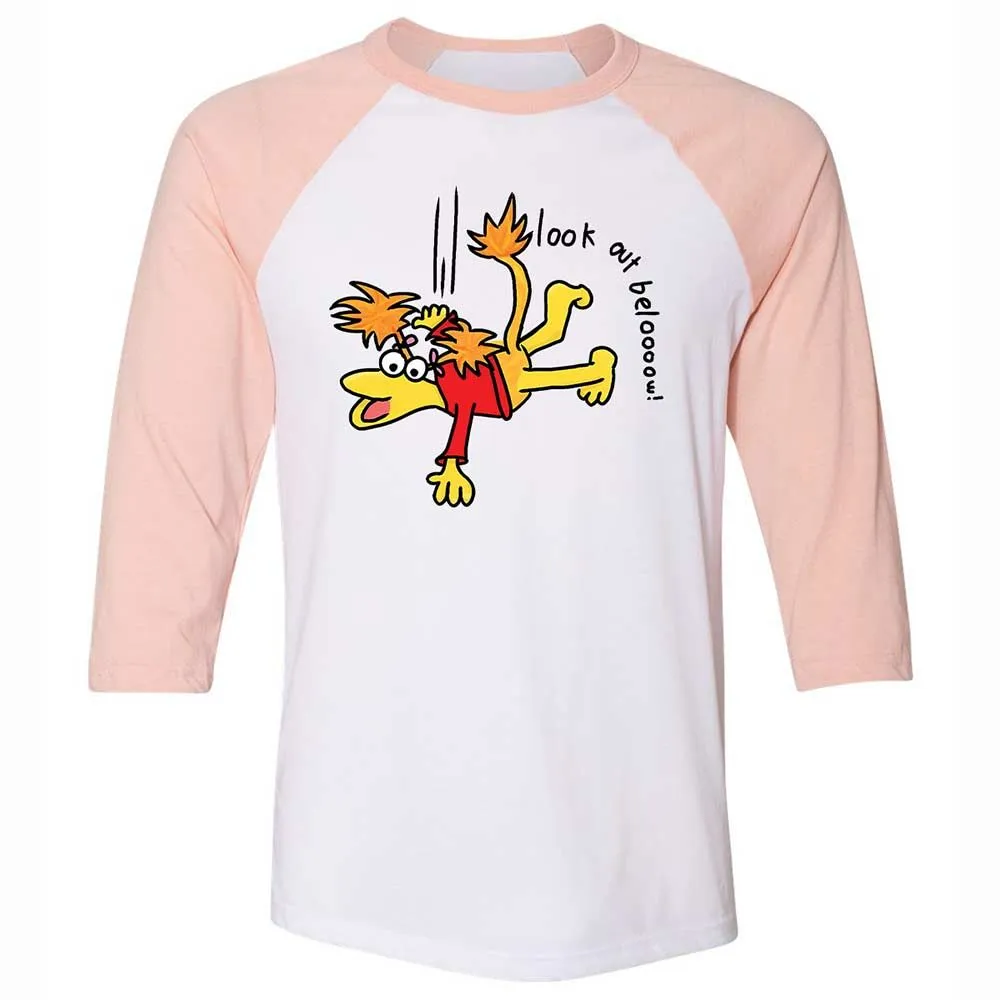 Unisex 3/4 Baseball Tee - 9ZEVYUH8 - White/Heather Peach - 5