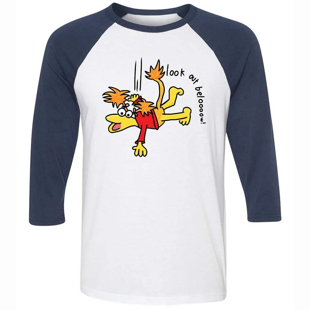 Unisex 3/4 Baseball Tee - 9ZEVYUH8 - White/Navy - 8