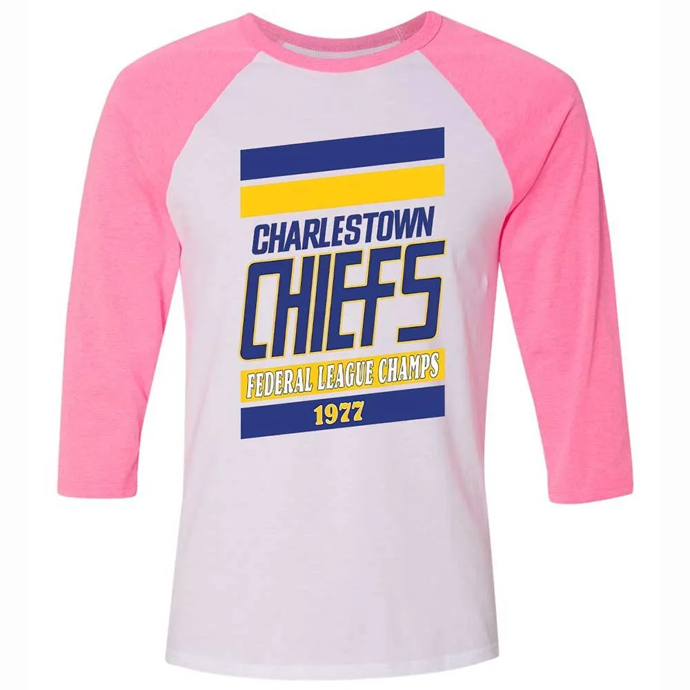 Unisex 3/4 Baseball Tee - JUFTQESK - White/Neon Pink - 12