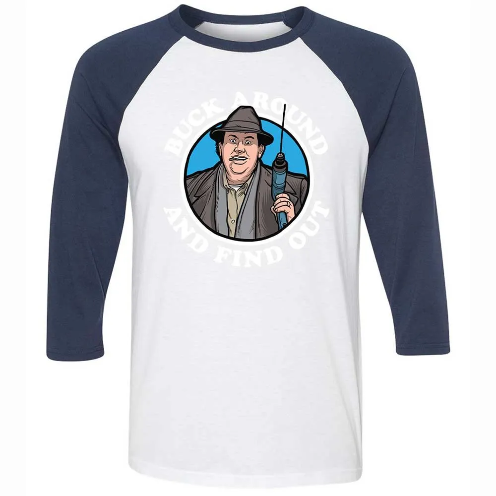 Buck Around & Find Out - White/Navy - 8