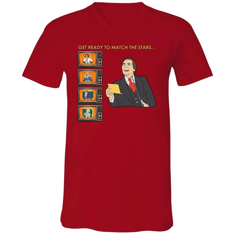 Unisex V-Neck T-Shirt - 2JUL9VCJ - Red - 6