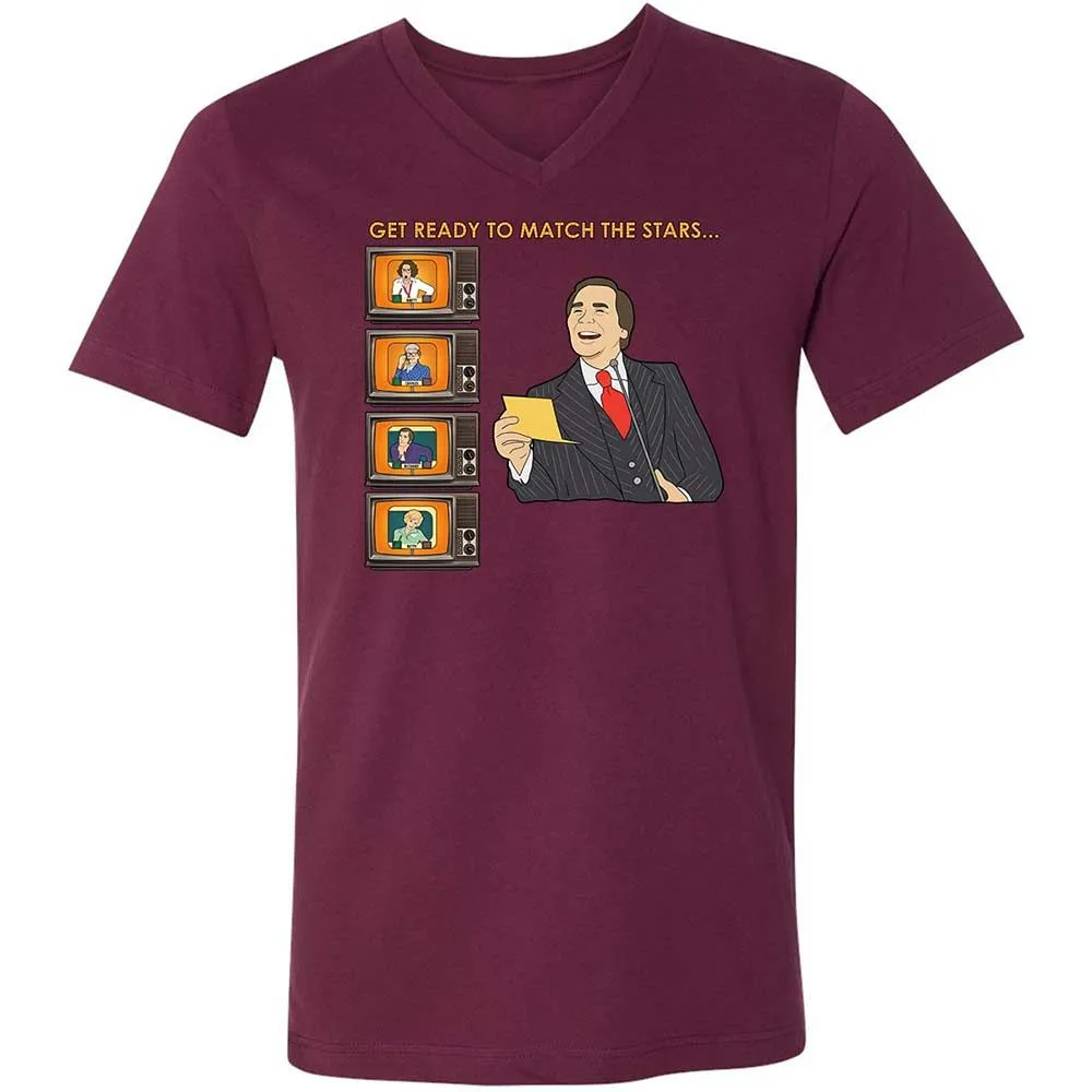 Unisex V-Neck T-Shirt - 2JUL9VCJ - Maroon - 8