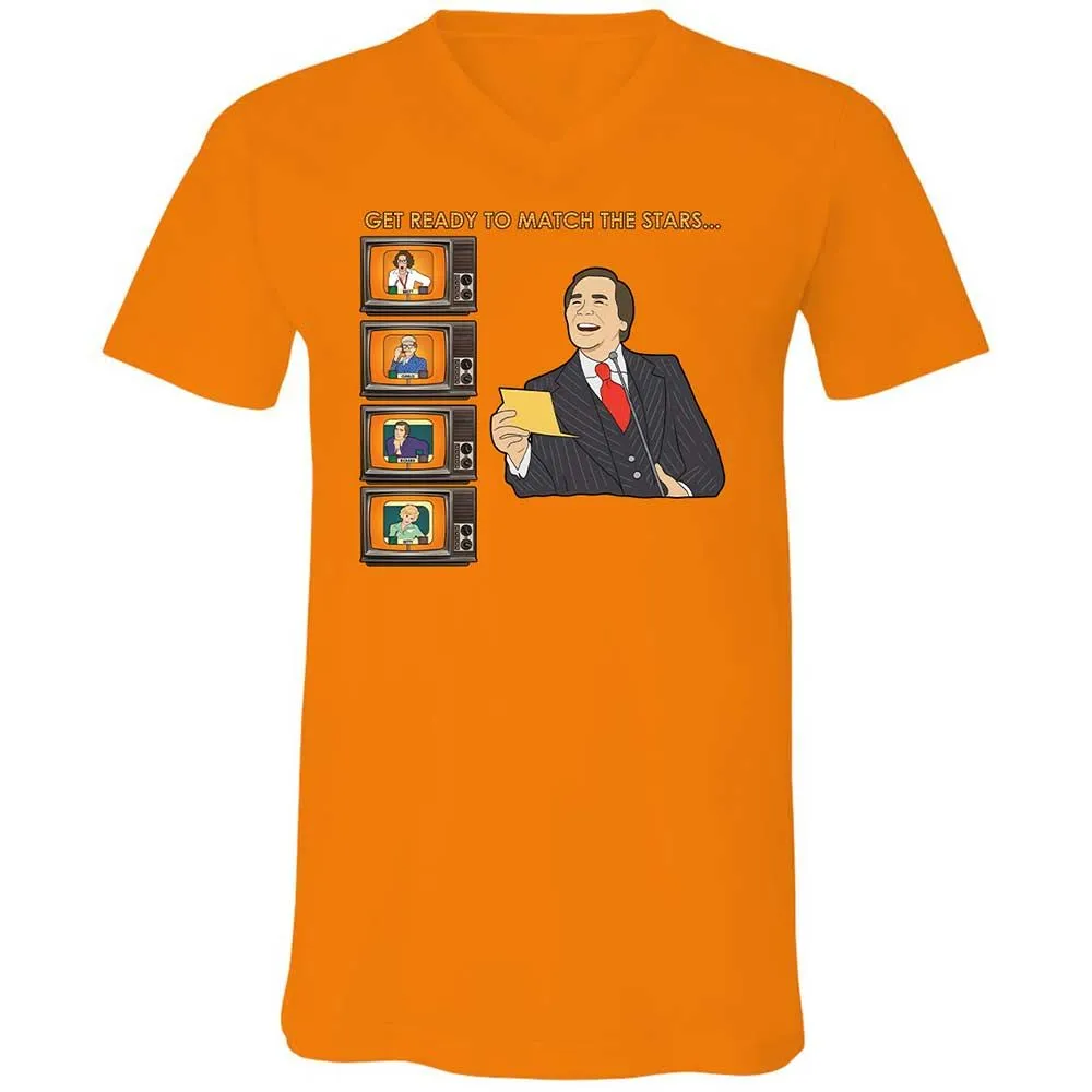 Unisex V-Neck T-Shirt - 2JUL9VCJ - Orange - 12