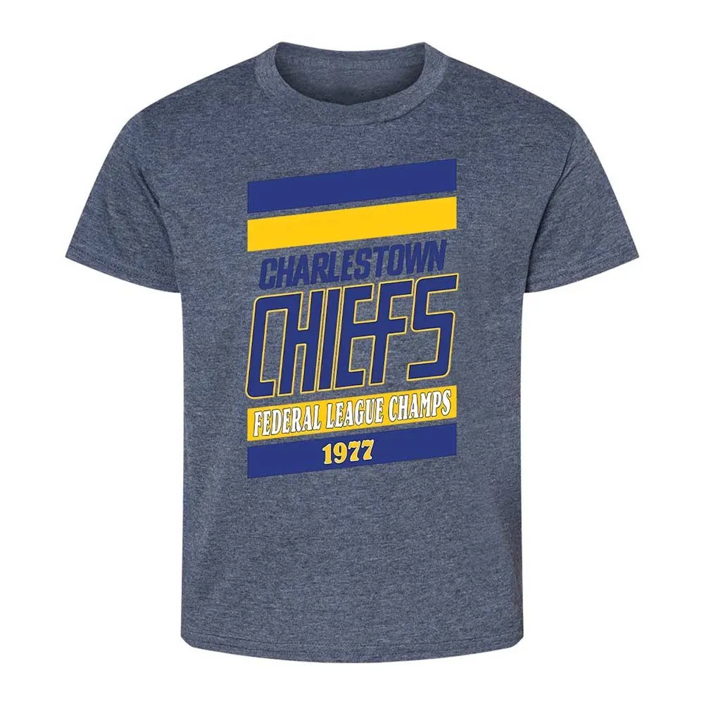 Kids T-Shirt - LNU3LP49 - Heather Navy - 15