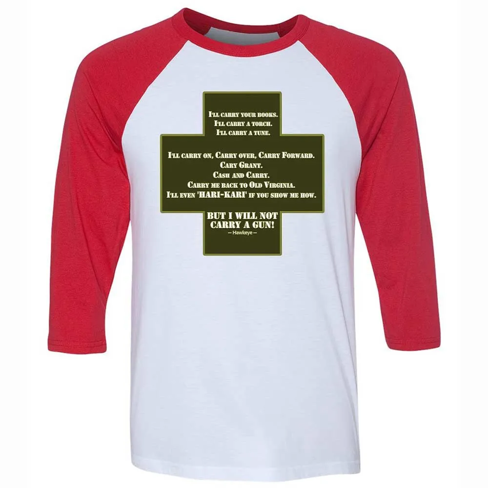 I Will Not Carry a Gun - White/Red - 9