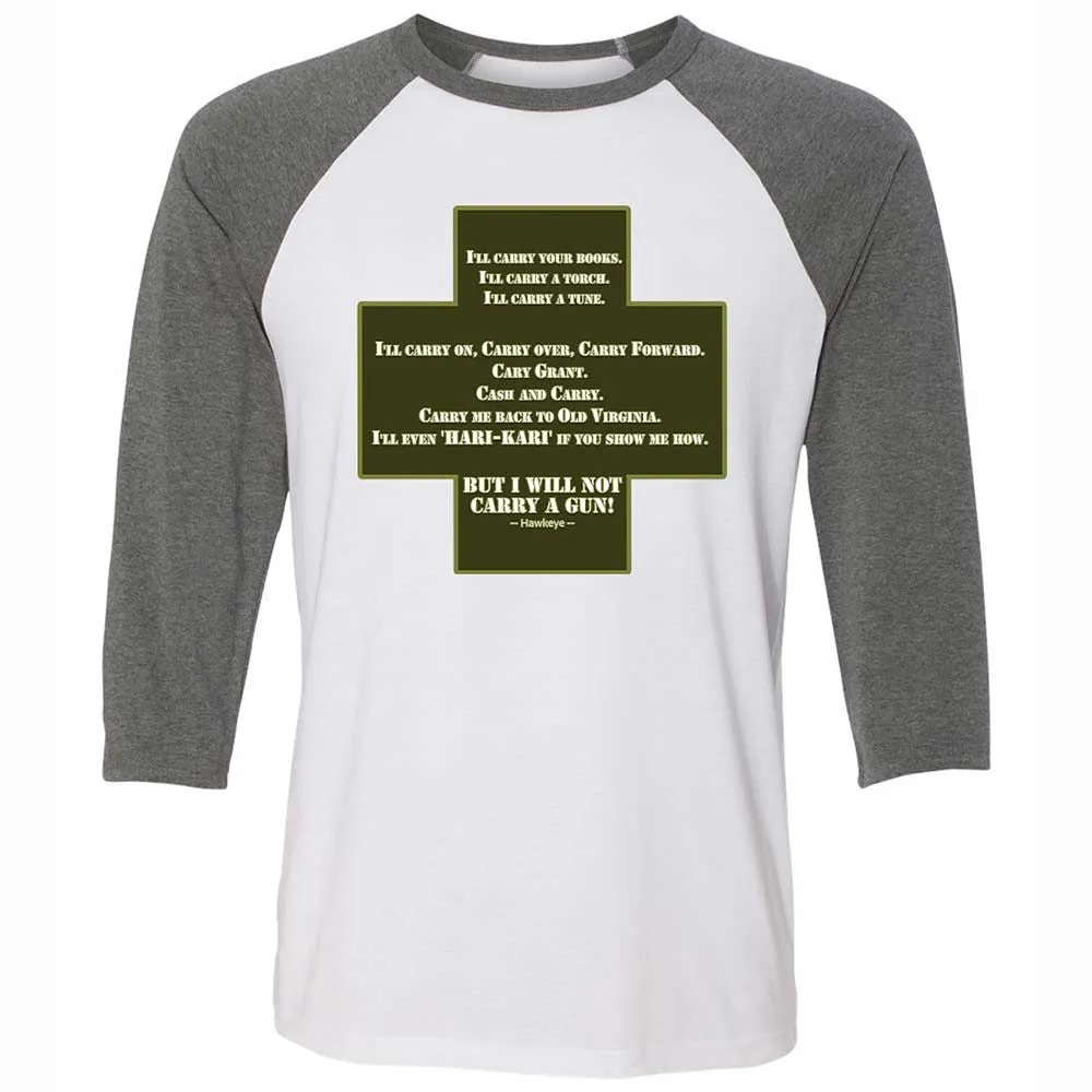 I Will Not Carry a Gun - White/Deep Heather - 11