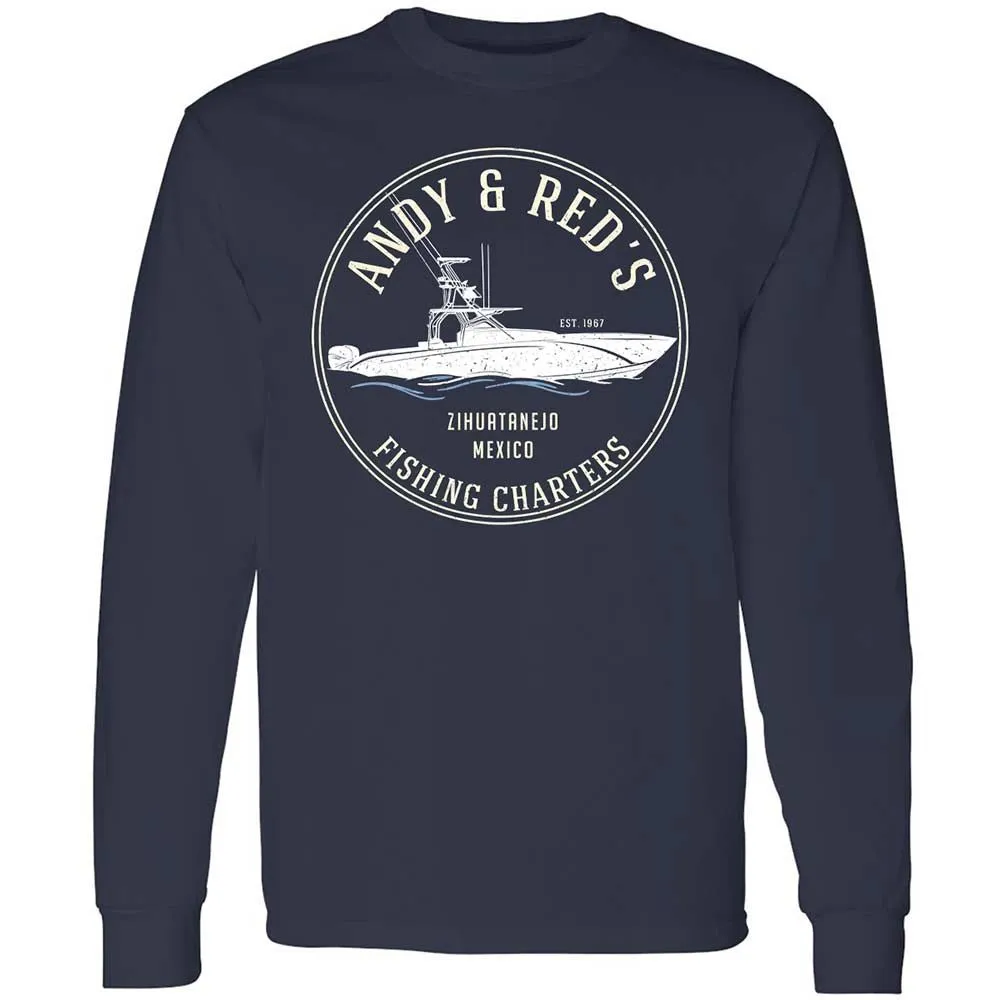 Long Sleeve T-Shirt - E1HF4GDP - Navy - 2