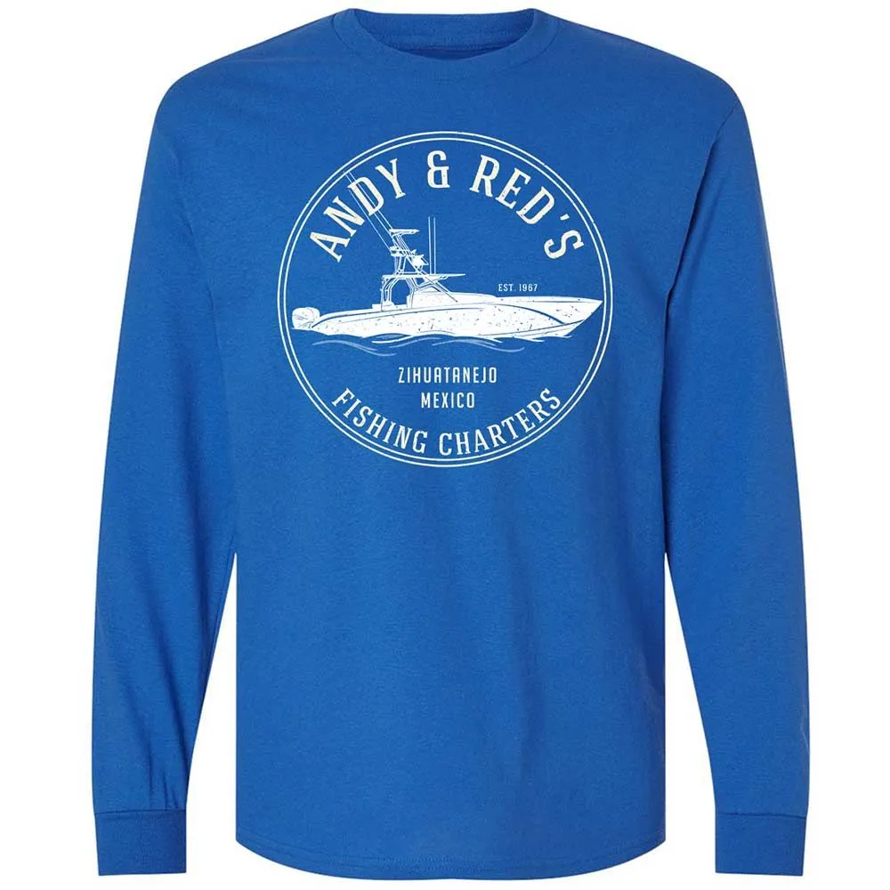 Long Sleeve T-Shirt - E1HF4GDP - Royal - 3