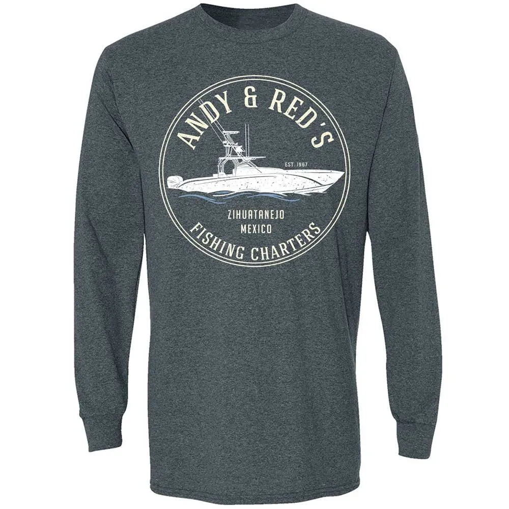 Long Sleeve T-Shirt - E1HF4GDP - Dark Heather - 5